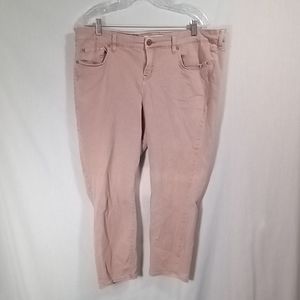 Torrid Pink Straight Leg Denim Pants Size 20
